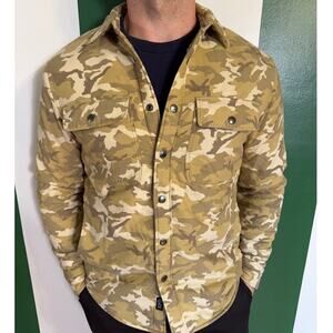 Todd Snyder x Three Looms Brown Camo Shearling Work Jacket